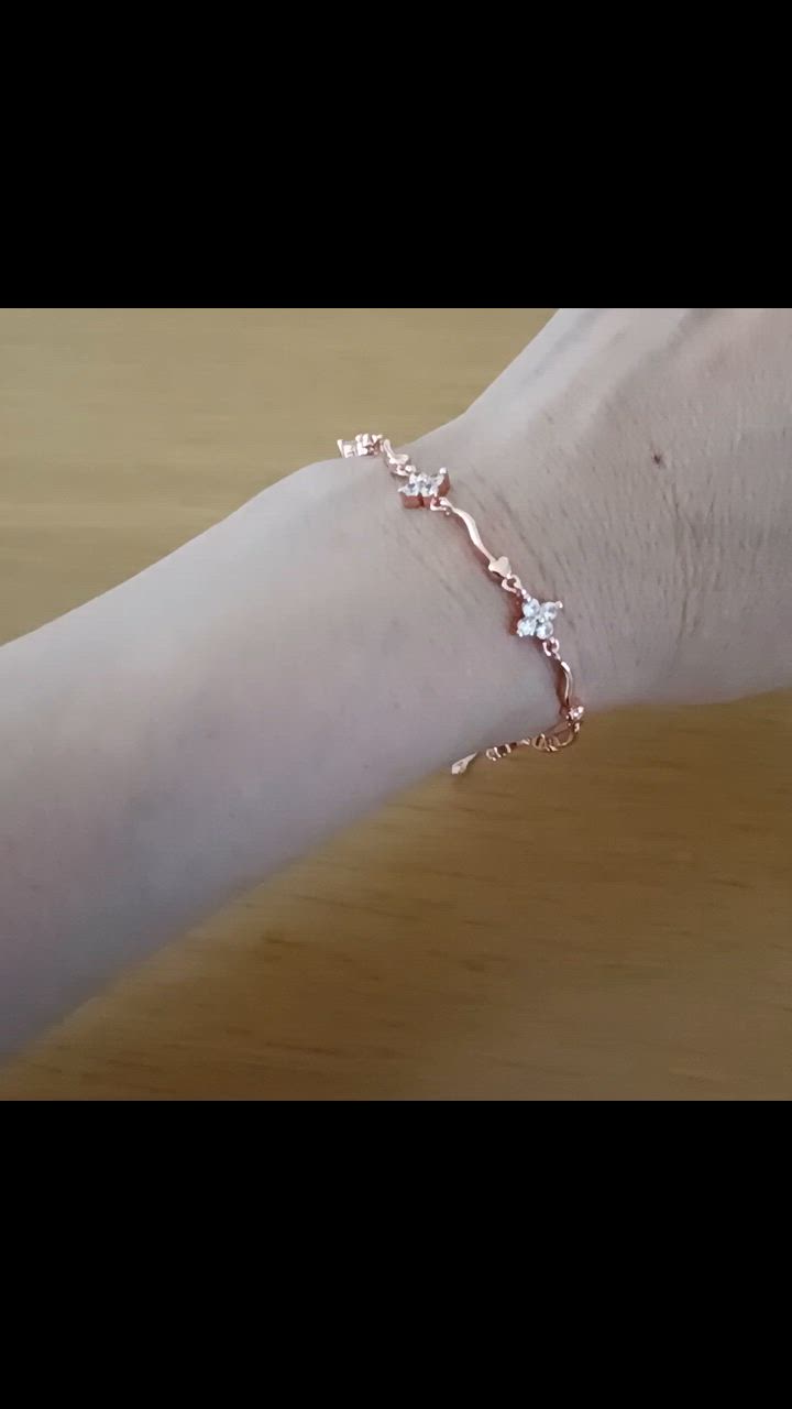 ブレスレット レディース CZダイヤモンド アレルギー対応 SILVER