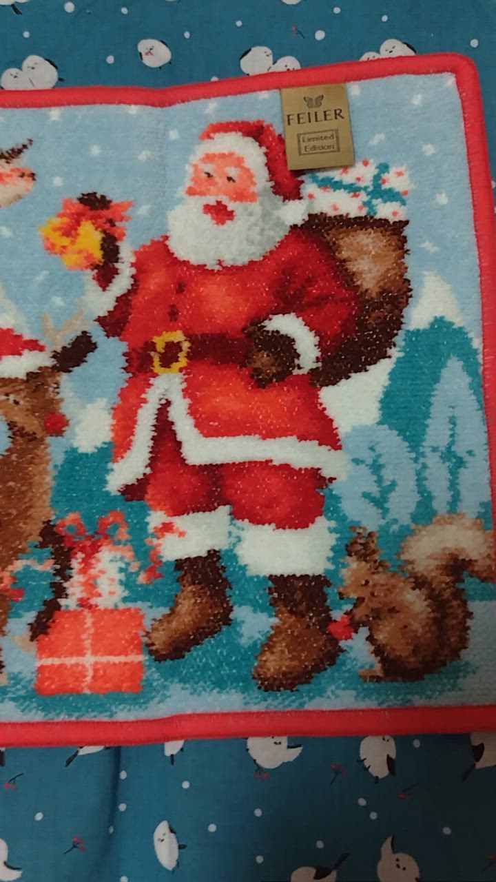 5枚　ドイツ限定 FEILER フェイラー ハンドタオル　ハンカチ　クリスマス feiler FEILER フェイラー 【シーズン限定柄】 CHRISTMAS 2024
