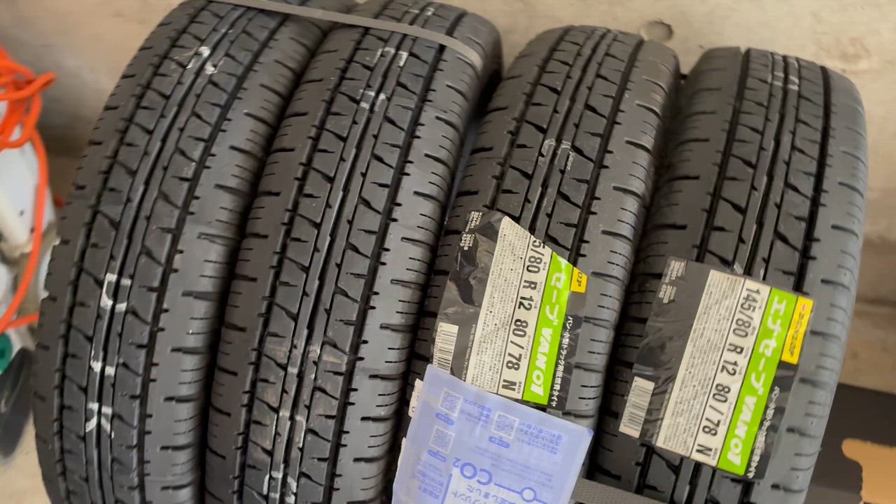 4本送料込み！145/80R12 80/78 エナセーブVAN01 エナセーブ 2025年製造 ダンロップ VAN01 145/80R12 80/78N