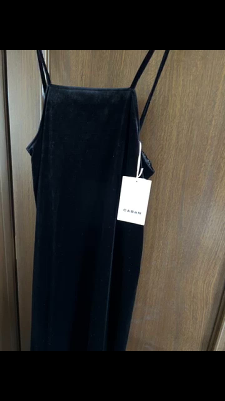 CABaN ワンピース ソフトべロア ストラップワンピース