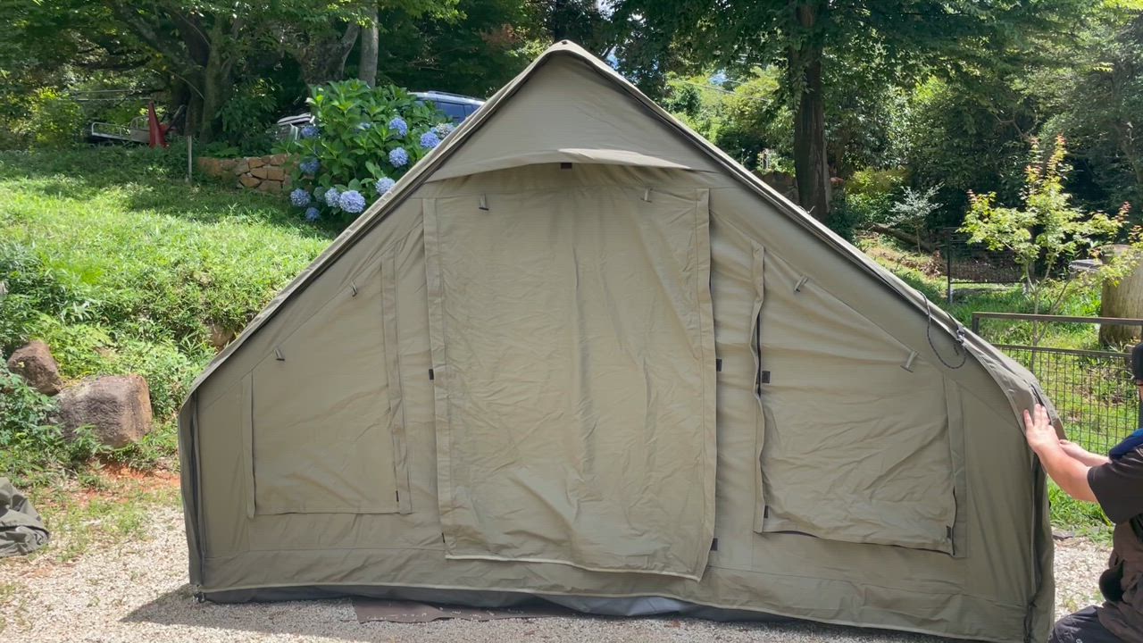 エアーテント インフレータブルテント ポリコットン 空気入れ