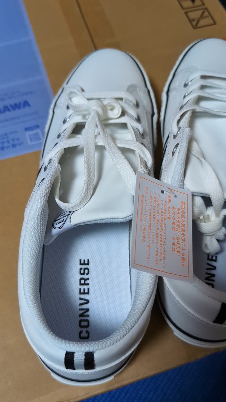 CONVERSE 白スニーカー24.5cm CV V-C SL V3 #OX CONVERSE】 コンバース CV V-C SL OX CV V-C SL OX 37900111 ABC