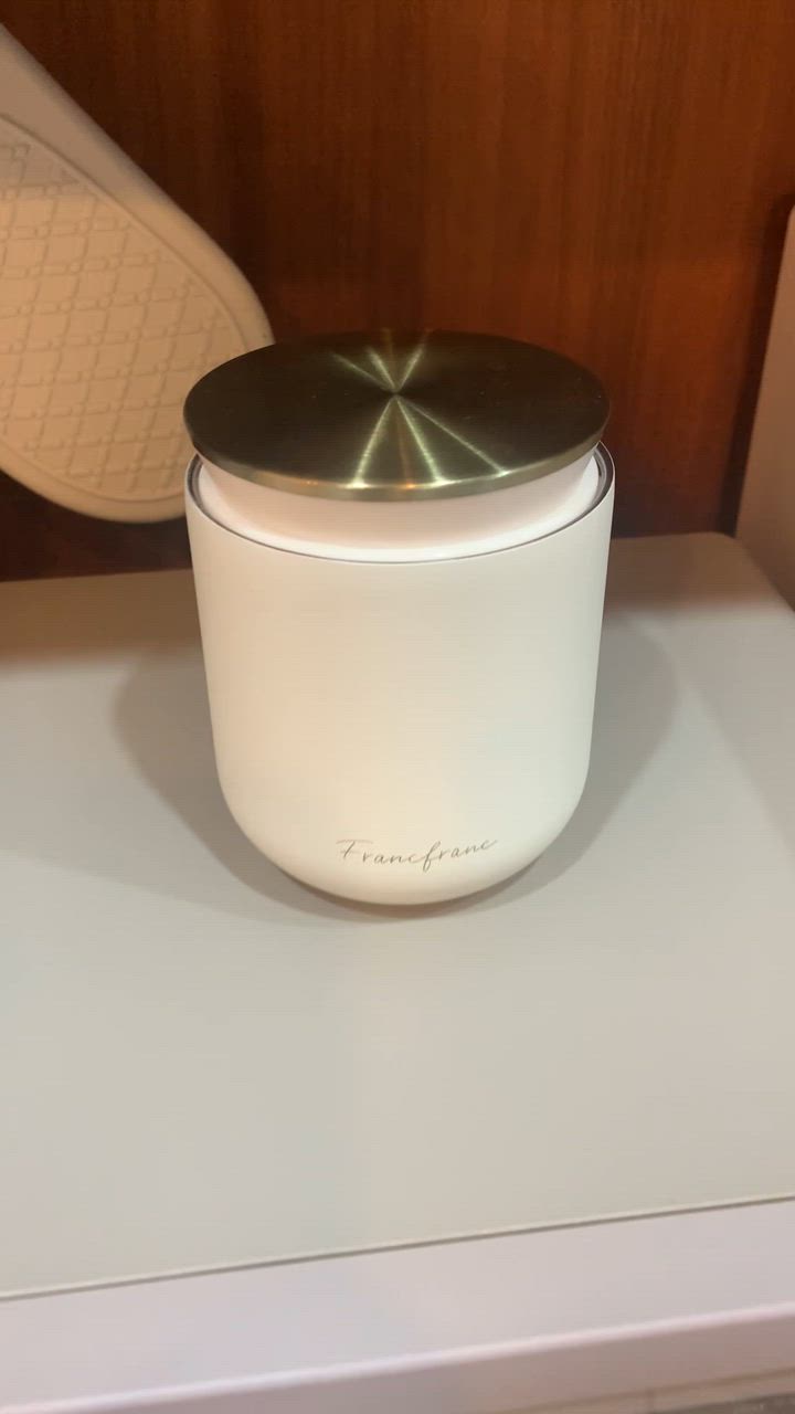 Francfranc キッチン ロゴ スープジャー 300ml ホワイト