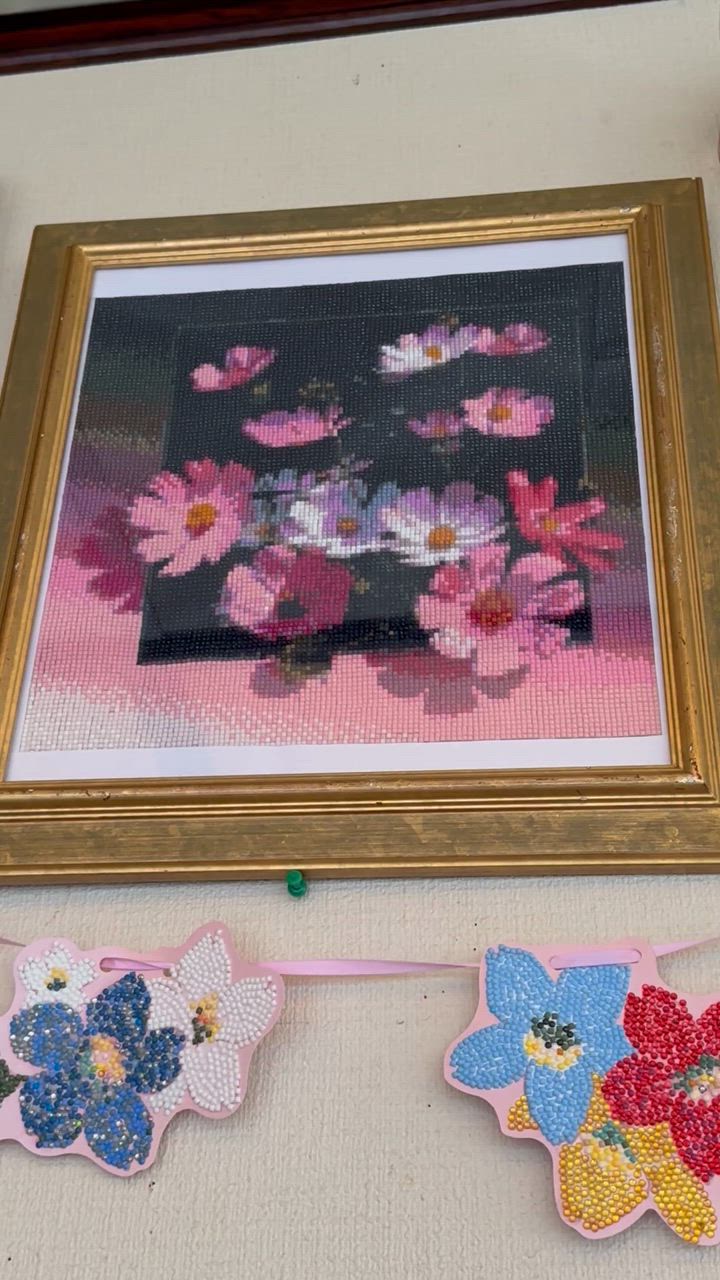 アートピース 花 キラキラビーズアート キット 薔薇 scb-381 : 手芸用品のABC