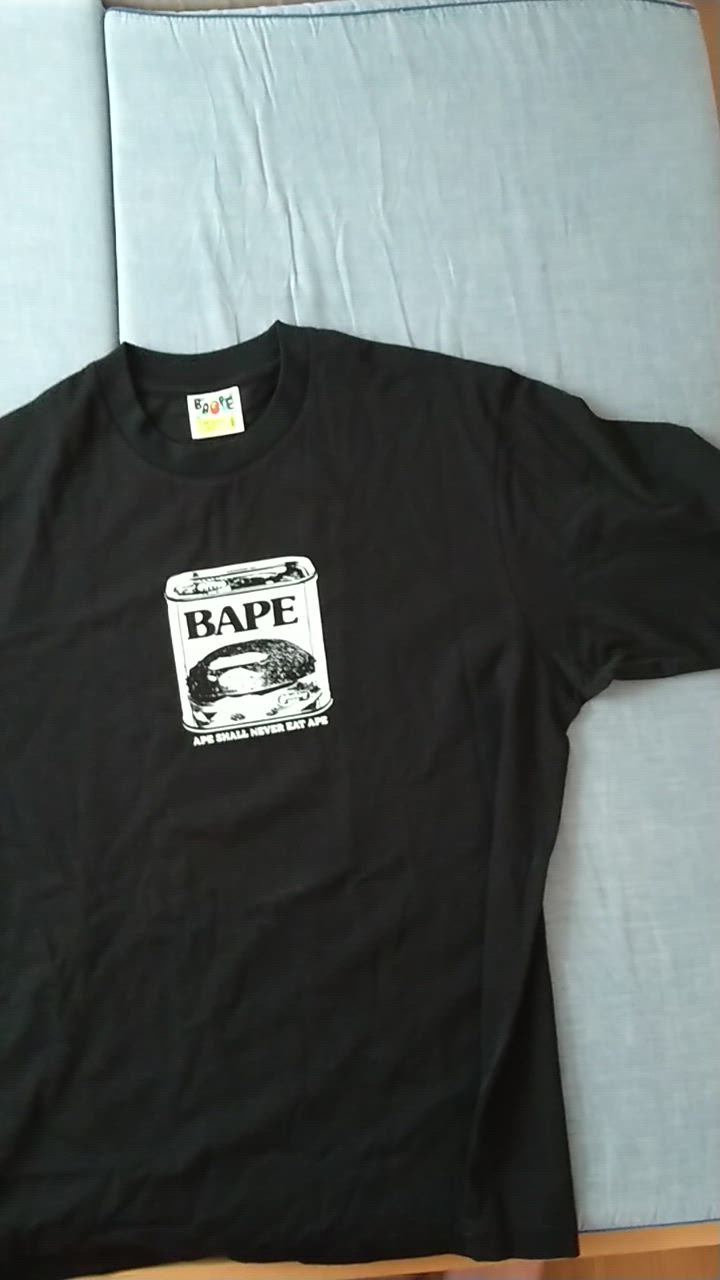 A BATHING APE tシャツ CAN FOOD BAPE LOGO RELAXED FIT TEE