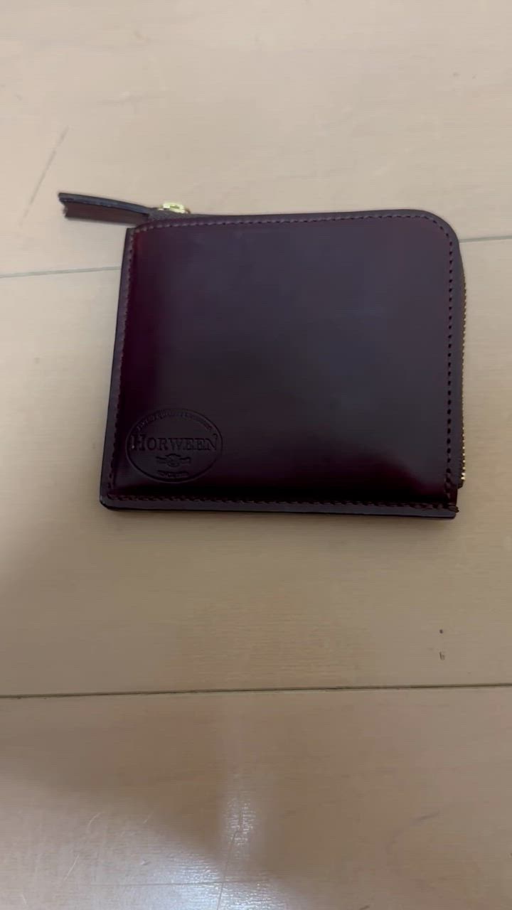 SHIPS any 財布 any: HORWEEN ジップ ウォレット メンズ