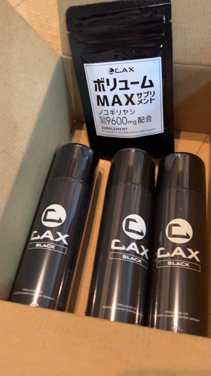 CAX 薄毛隠し 増毛スプレー 100g 3本組 育毛剤や発毛剤と併用可