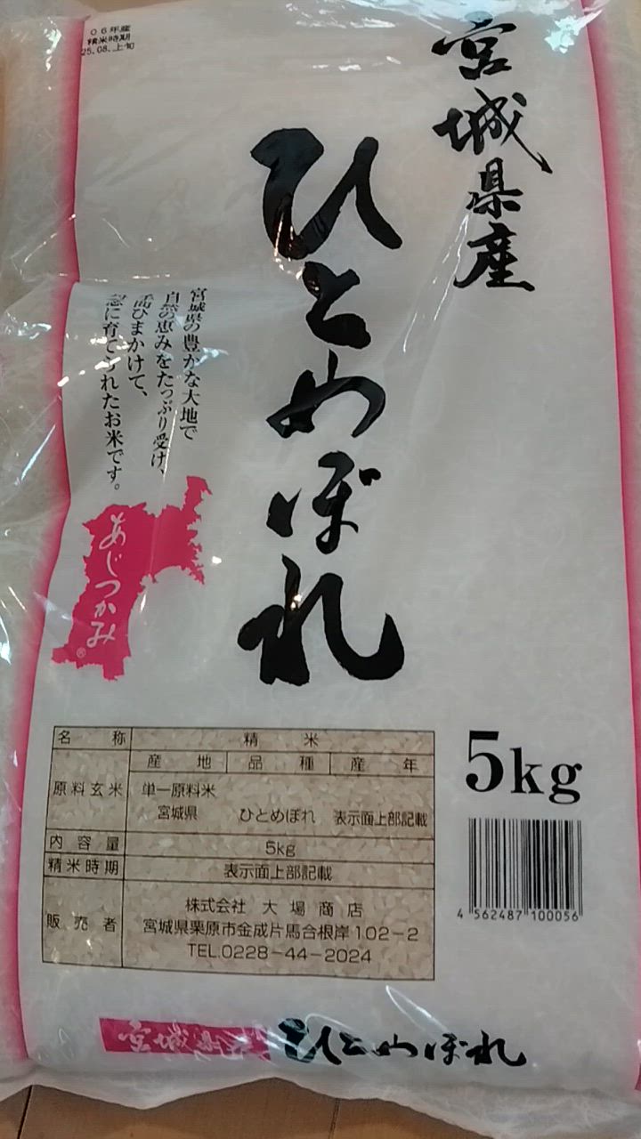 ひとめぼれ 宮城県産ひとめぼれ10kg 令和6年産 送料無料【LINE