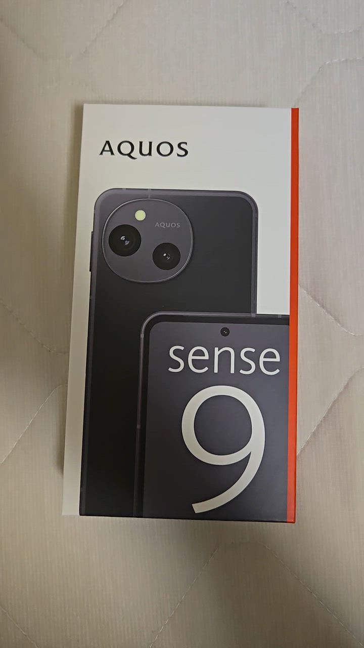 SHARP AQUOS sense9 128 BK SIMフリースマートフォン