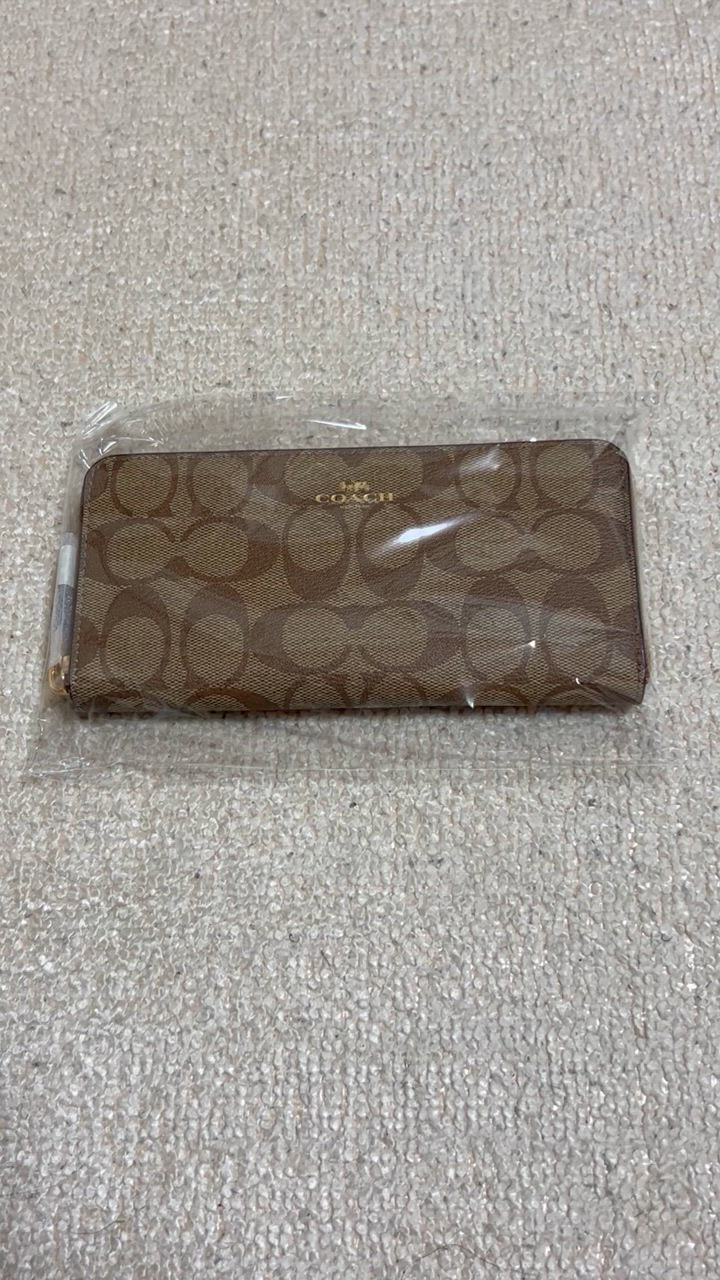 COACH コーチ 長財布 ラウンドファスナー シグネチャー