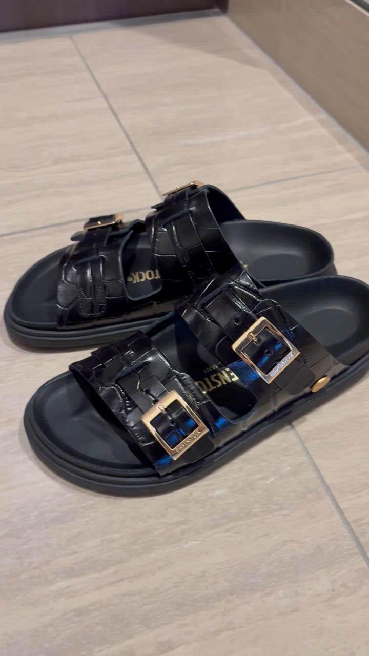 ビルケンシュトック クロコ型押しサンダル St. Barth BIRKENSTOCK サンダル 「別注」「BIRKENSTOCK」ST BARTHS