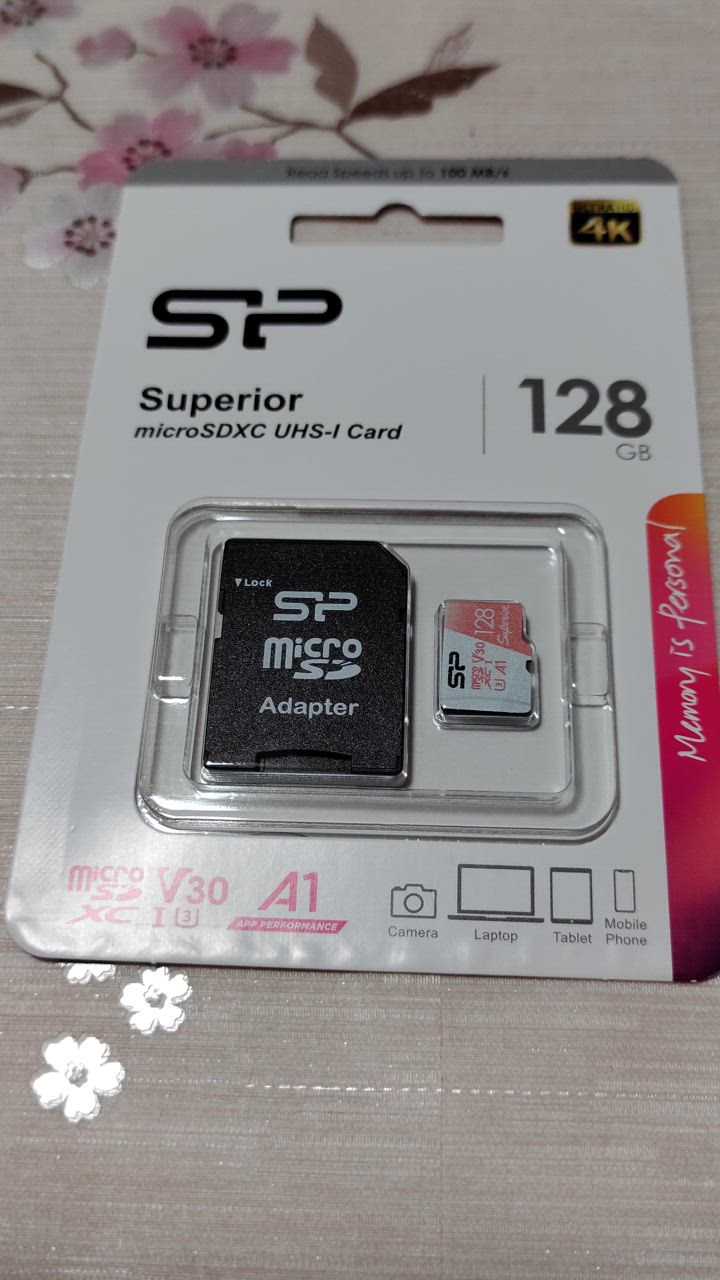 Silicon Power シリコンパワー microsd 128GB microSDカード 4K