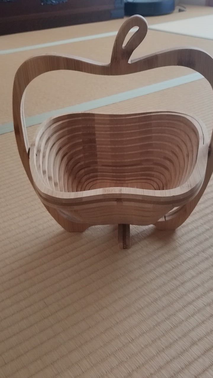 アップルバスケット りんごバスケット バスケット 小物入れ 北欧 カゴ