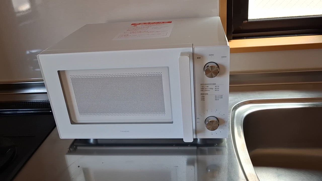 ツインバード 【公式】電子レンジ 単機能 温めのみ フラット 20L