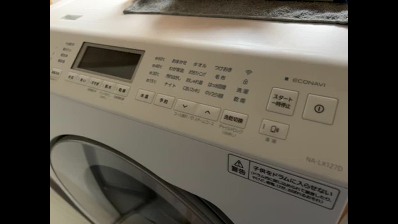 Panasonic パナソニック ドラム式洗濯乾燥機 左開き マット