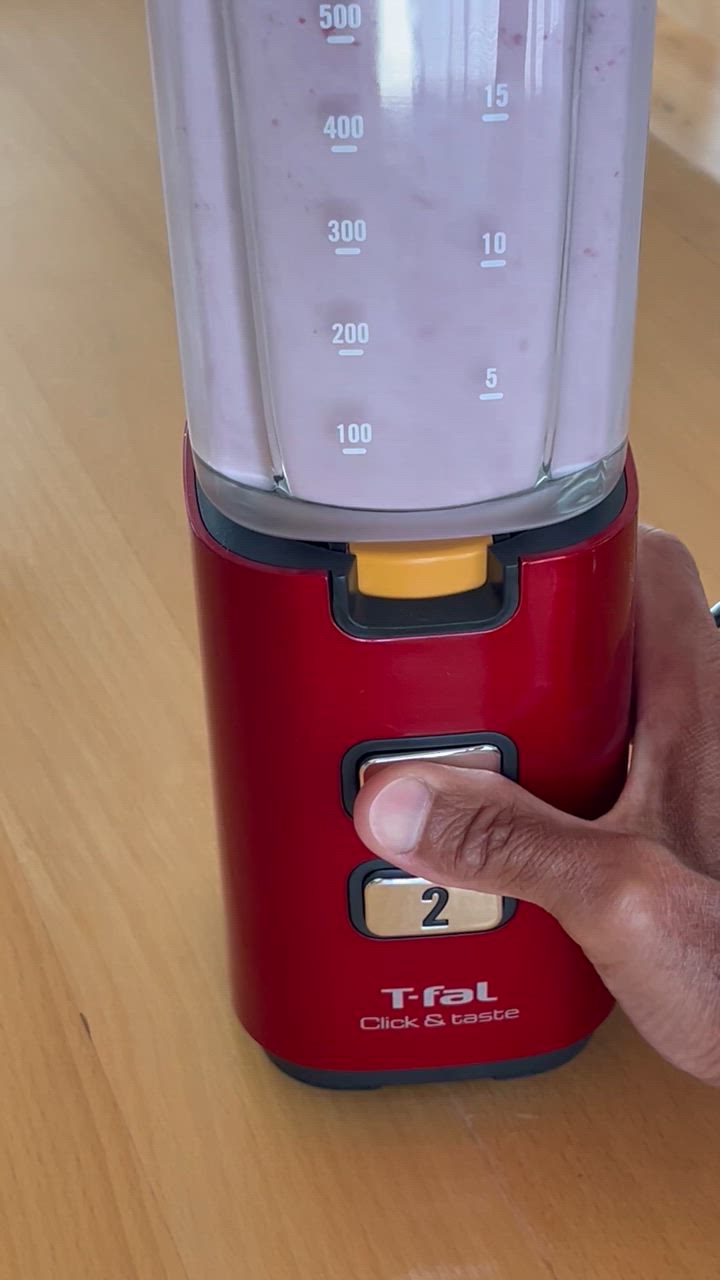 美品 T-fal Click & Taste ルビーレッド BL143GJP ミキサー CLICK&TASTE（クリックアンドテイスト