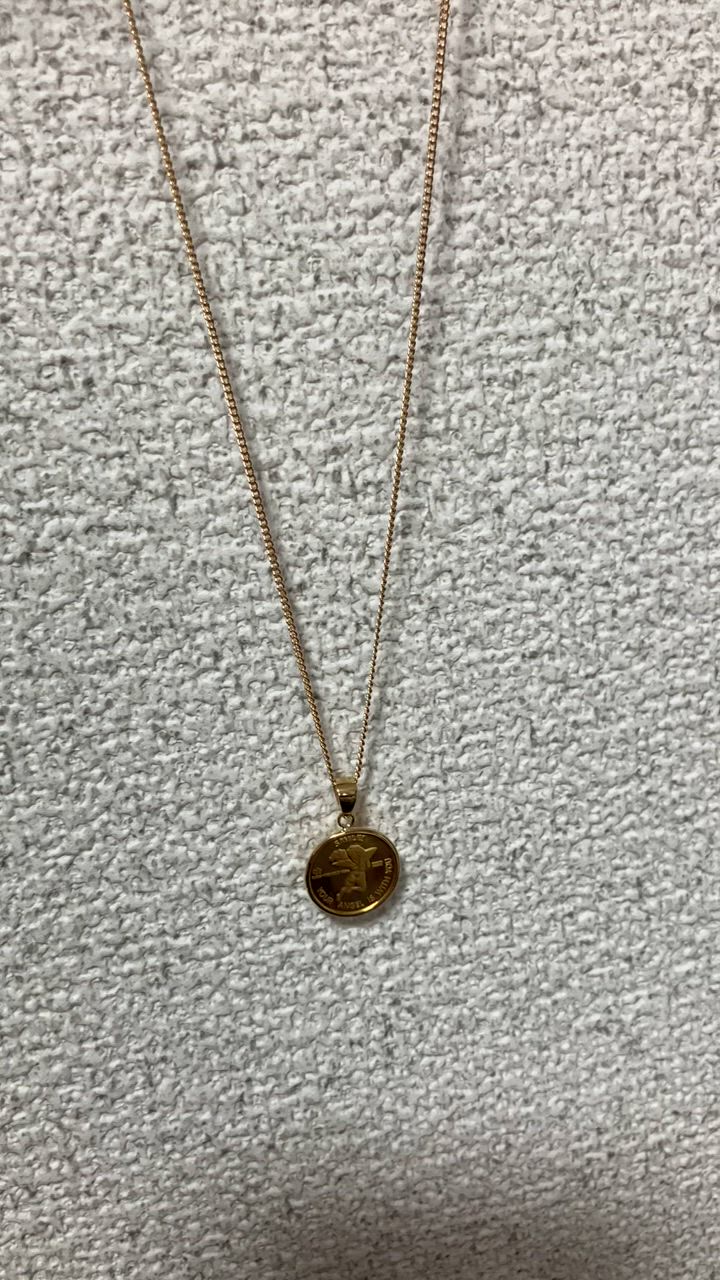 コイン型ペンダント ネックレス 約40cm y210174_5.jpg
