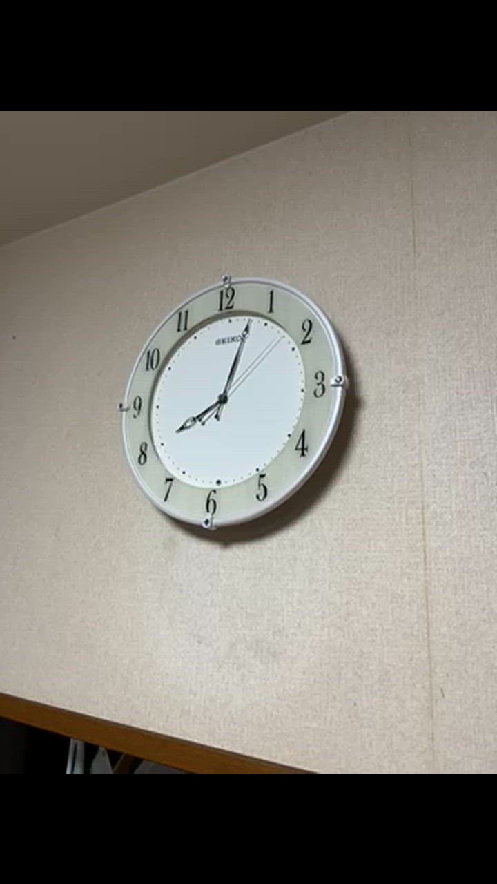 SEIKO 掛け時計 セイコー 壁掛け KX242B 電波時計 スイープ 静か 音が