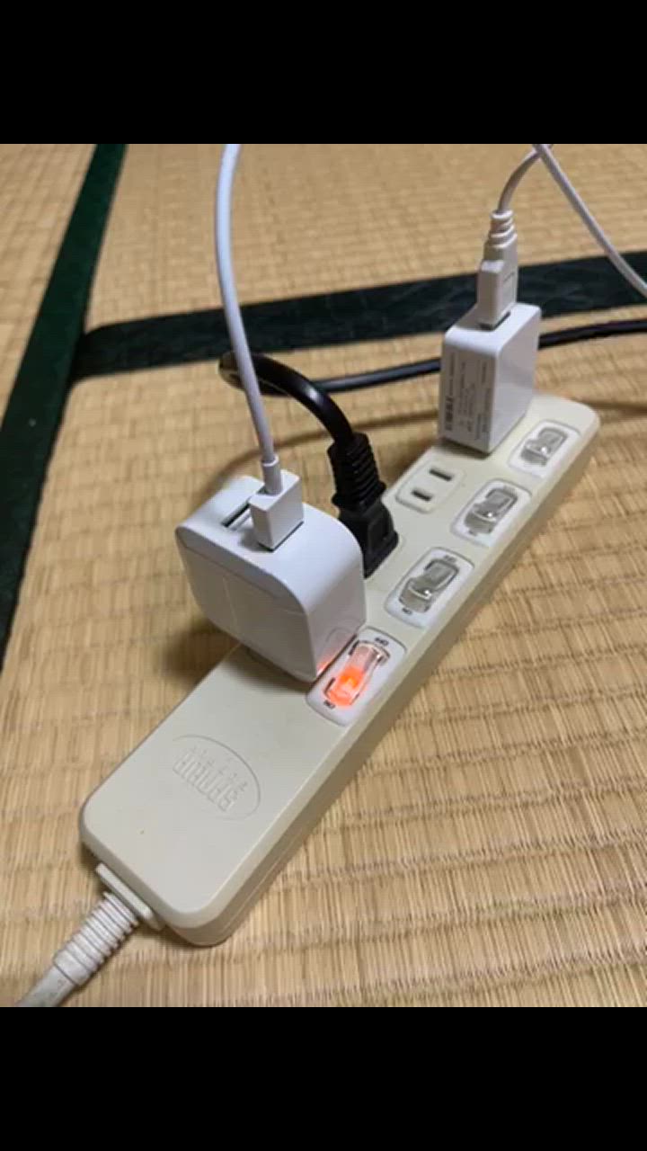 ACアダプター USB 充電器 2.4A 2ポート iPhone コンセント 高速