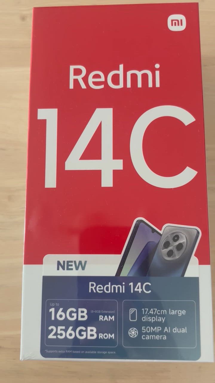 Xiaomi Redmi 14C16GB/256 Black【未開封新品】NFC Xiaomi Redmi 14C16GB/256 Black【未開封新品】NFC Xiaomi Redmi