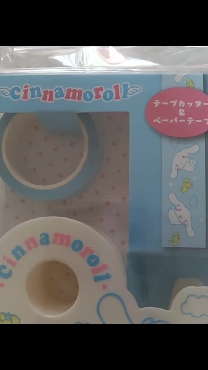 sanrio シナモロール テープカッター＆ペーパーテープ（身の回り