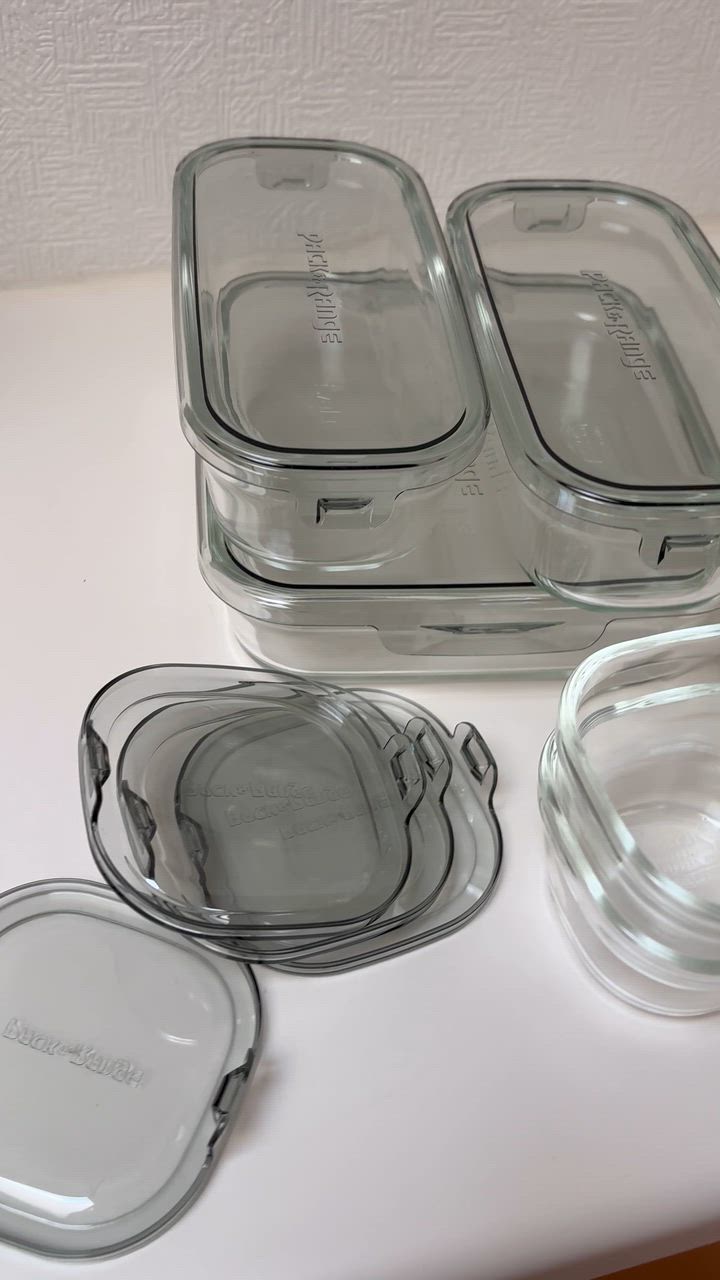 グレー保存容器9点セット Amazon｜iwaki(イワキ) 耐熱ガラス 保存容器 クールグレー