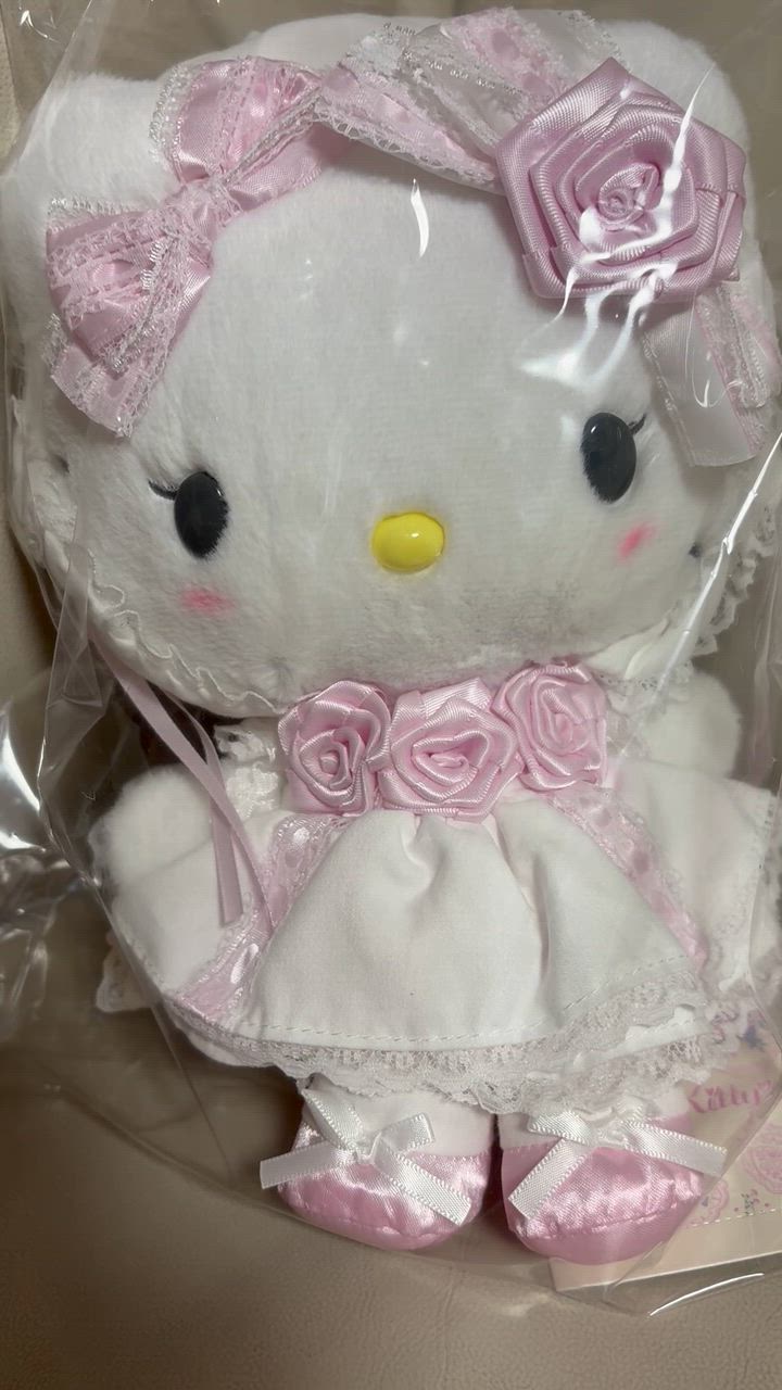 sanrio ハローキティ ぬいぐるみ（ホワイトフリル） : サンリオ