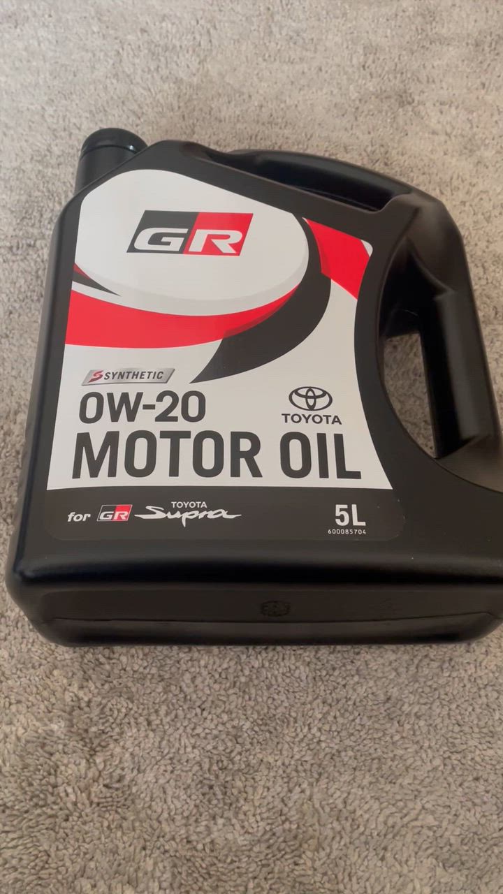 トヨタ GR スープラ専用 エンジンオイル 0W-20 5L GR スープラ専用オイル 0W20 5リットル : スヤマ岡崎ヤフー店