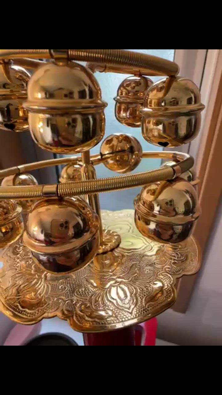 仏壇屋 滝田商店 神楽鈴 本金メッキ コイル型(スプリング式