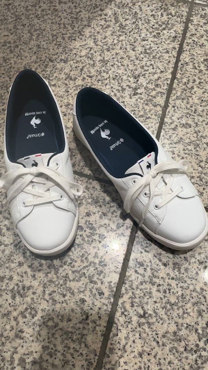 Chacott ホワイトシューズ 箱付き　新品未使用 le coq sportif 公式 ルコックスポルティフ LCS フルシュ ショート 3