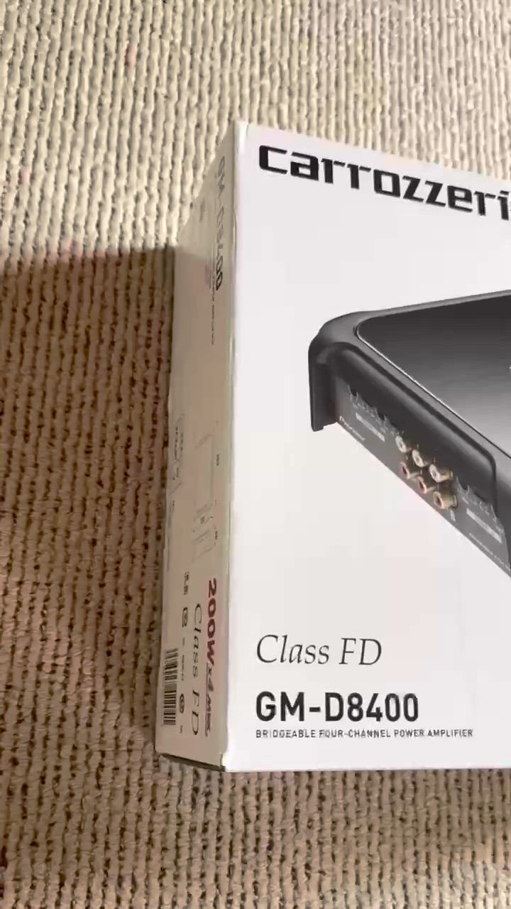 カロッツェリア GM-D8400 200W×4ch Class D ブリッジャブルパワー