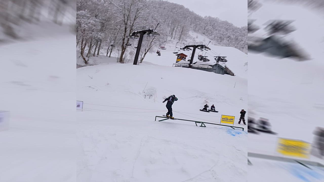 【スノーボード】世界王者 × 超ド迫力映像！！男子スロープスタイル・アジアカップ