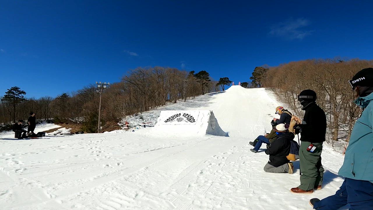 【スノーボード】荻原大翔選手のネコママウンテン合宿映像_ジャンプ　ビッグエア