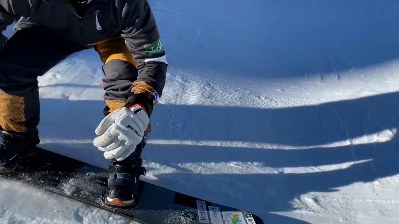 【スノーボード】スノーボードクロス 高原宜希選手と清田堅心選手のコーストレーニング ダイジェスト映像