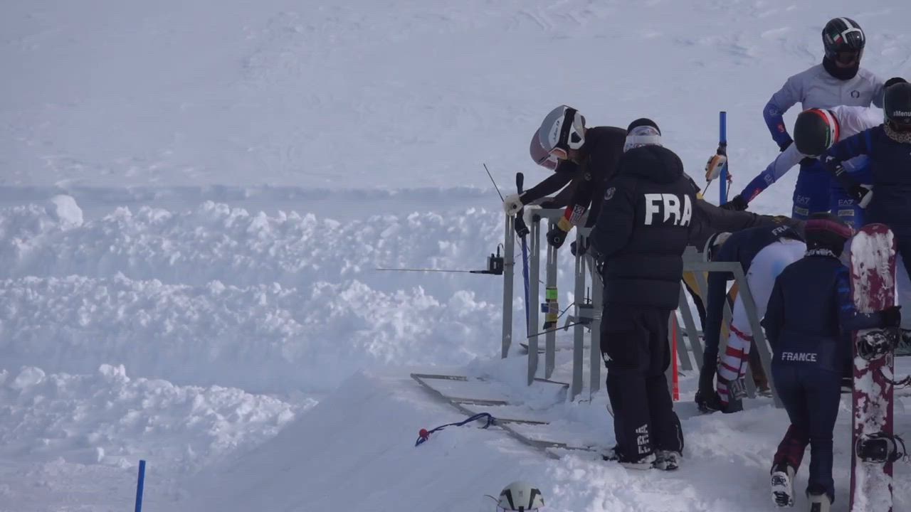 【スノーボード】場所は富士山の7合目？ スノーボードクロス 佐藤聖悟選手のコーストレーニング映像 part1