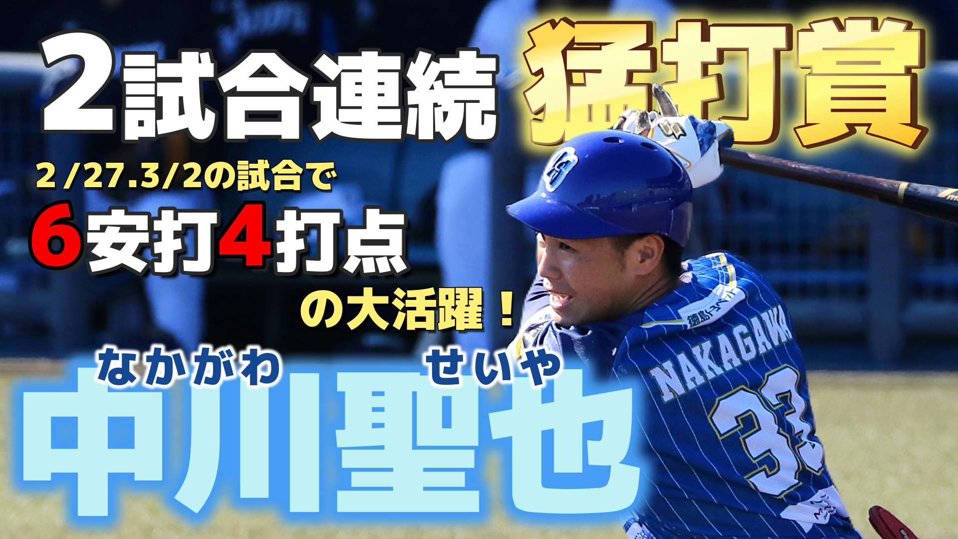 【2試合連続猛打賞】2年目シーズンの #中川聖也 選手が打撃で魅せる✨【徳島インディゴソックス】