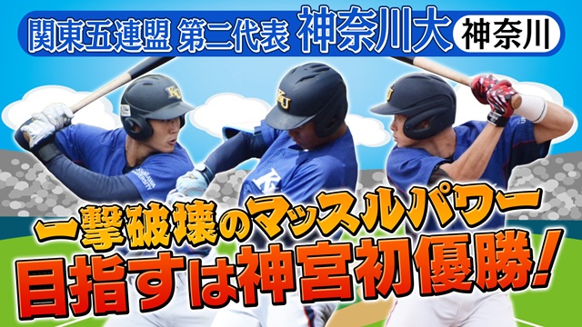 第56回　明治神宮野球大会　大学の部　出場校紹介 関東五連盟第二代表神奈川大