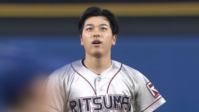 連続奪三振記録を伸ばす立命館大の有馬