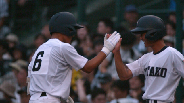 佐賀北下位打線でもう１点　佐賀大会打率５割のラストバッター松尾がセンター返し！【青藍泰斗vs佐賀北】