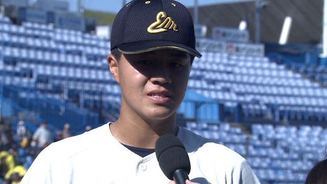 完投＆決勝打含む４打点！英明エース冨岡