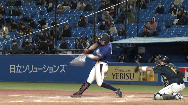 ベンチも大喜び！神奈川大３番神田が豪快同点弾