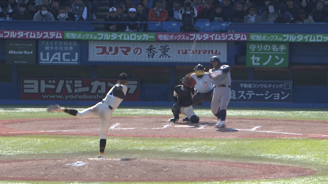 均衡破ったのは木製バット握る４番の一振り！