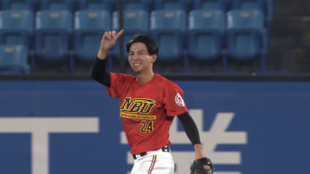 日本文理大センター天久のファインプレー！