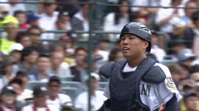 松商学園は地方大会で２度スクイズ成功の久保田　岡山学芸館バッテリーの読みは【岡山学芸館vs松商学園】