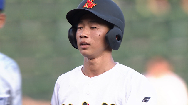 先制打の小松大谷エースには負けられない？創成館のエース森下が同点タイムリー２塁打【創成館vs小松大谷】