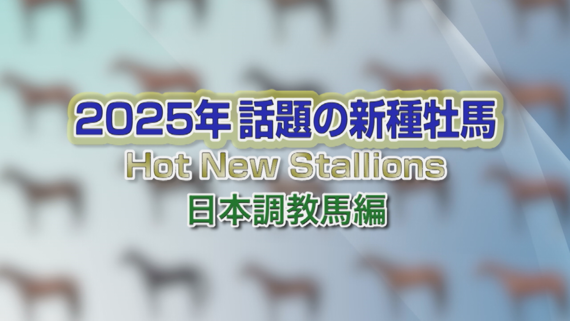 2025年 新種牡馬紹介 ～日本調教馬編～