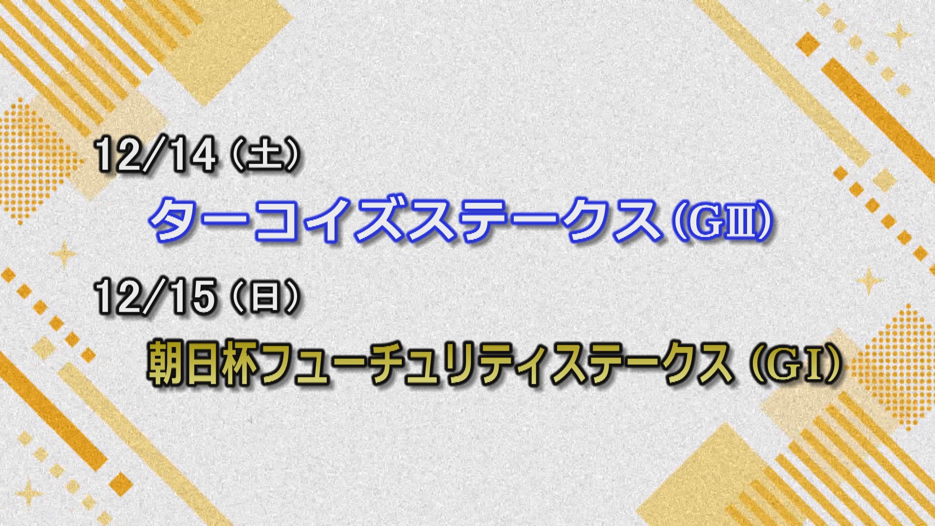 【今週の重賞インフォメーション】ターコイズＳ　12/14（土）