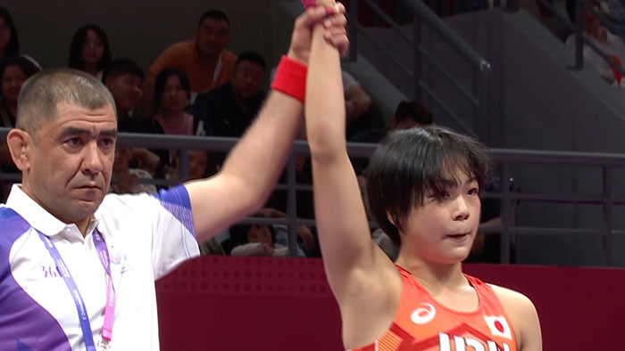 【アジア大会 Highlight 】〈レスリング 女子フリースタイル 53kg級 決勝〉史上最多！130連勝！藤波朱理