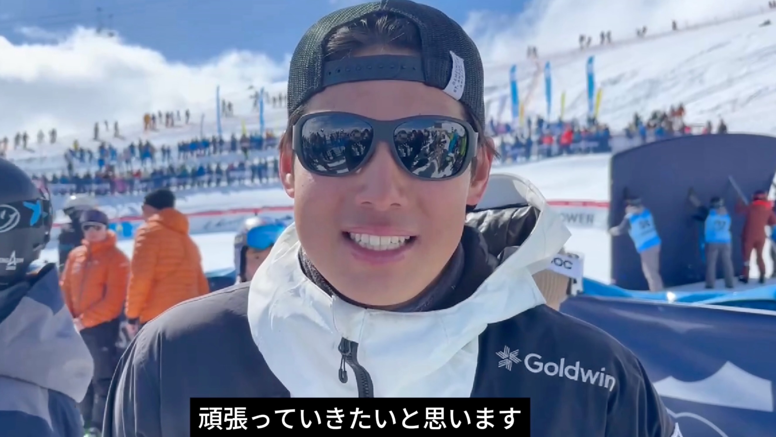 【スキー】笹岡蒼空選手　世界選手権スキークロス　レース後のインタビュー