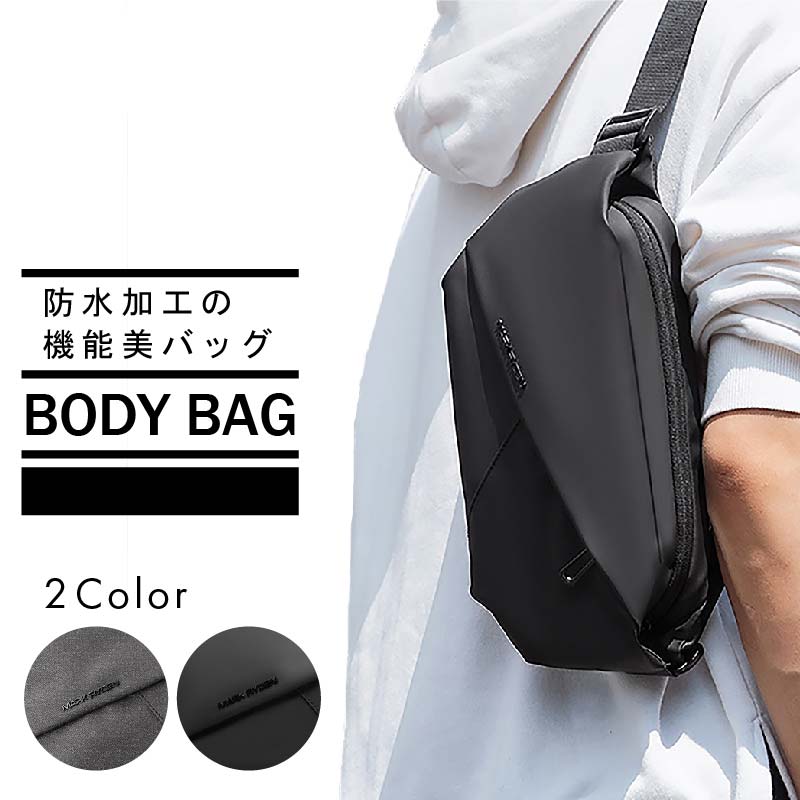 【値下げ・新品未使用】ROUND OUT メンズ　ショルダーバッグ　グレー 179162bc-dea0-408d-bb11-